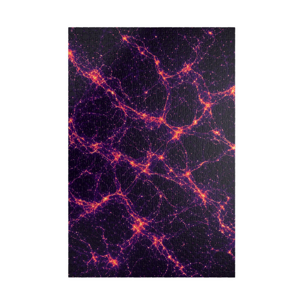 Neon Mycelium - Sunset Synapse Jigsaw Puzzle