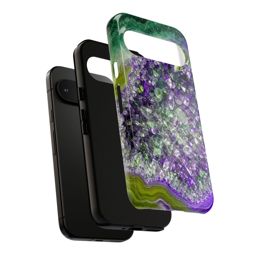 Geode Core - Ruby Emerald Phone Case