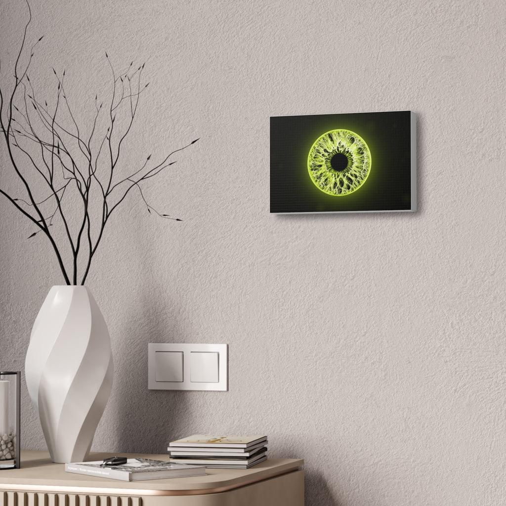 BLXNTT Iris – Lace Web Toxic Chartreuse Glossy Canvas