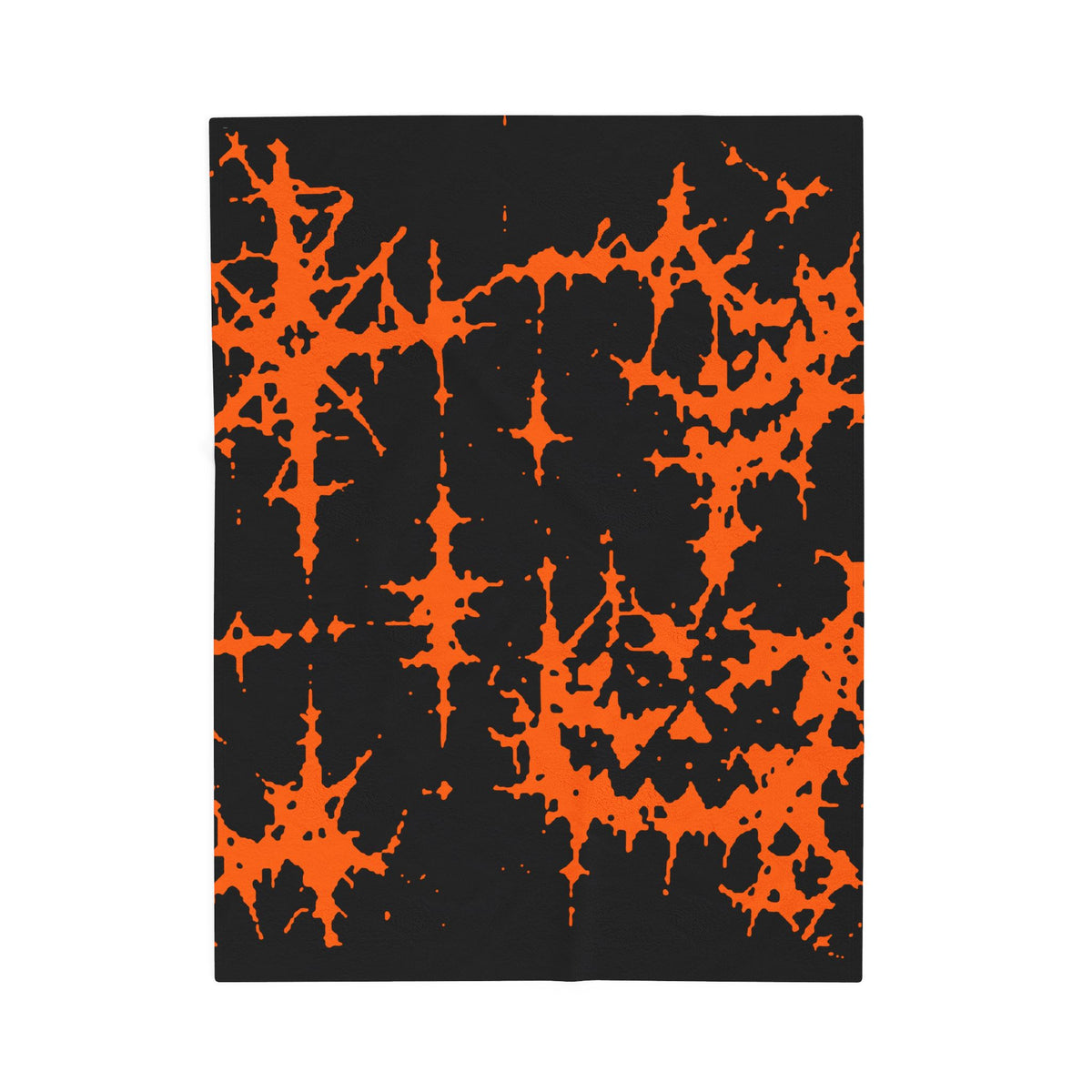 Orange Spiderweb Pumpkin Blanket