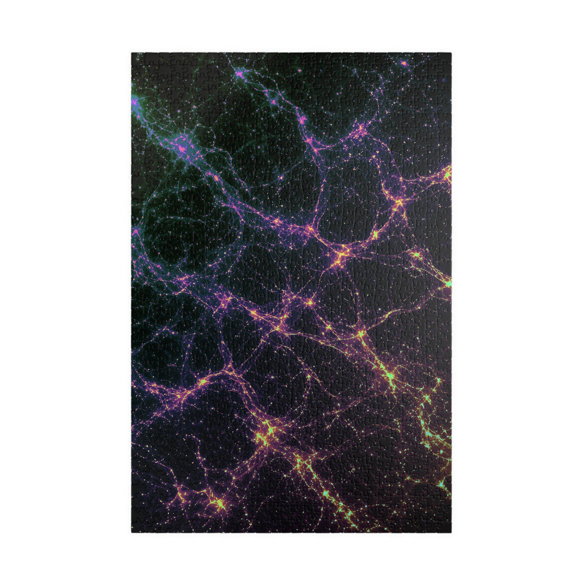 Neon Mycelium - Holographic Jigsaw Puzzle