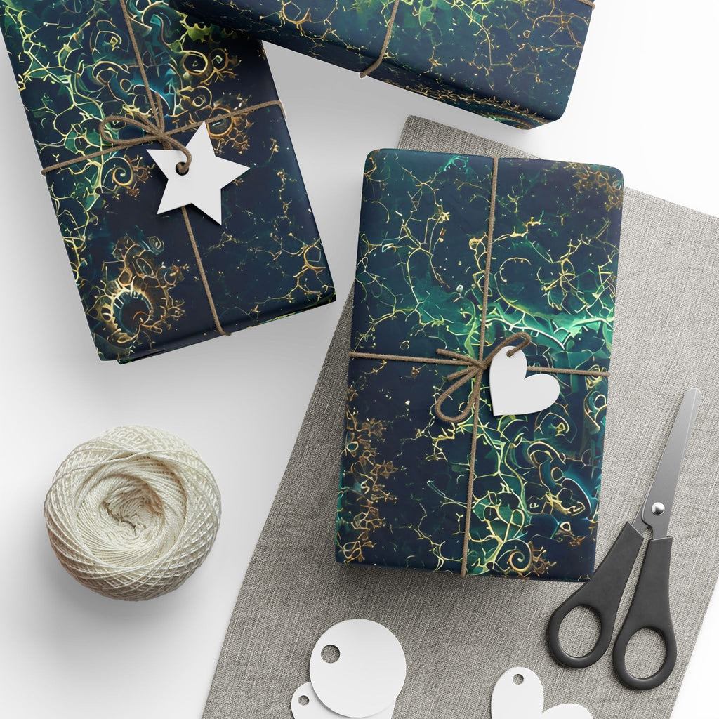 Copper Infinity - Peacock Wrapping Paper