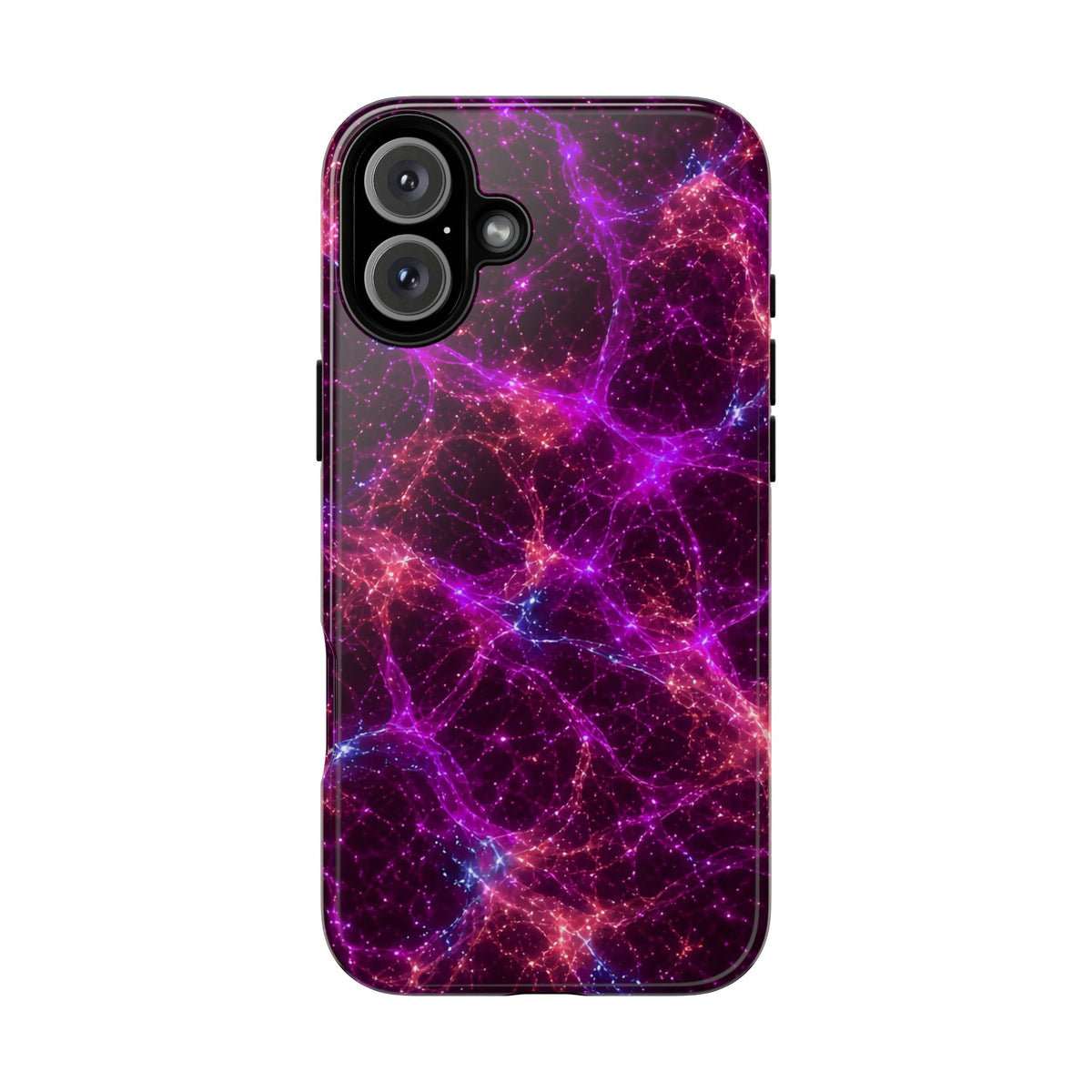Neon Mycelium - Ember Orchid Phone Case