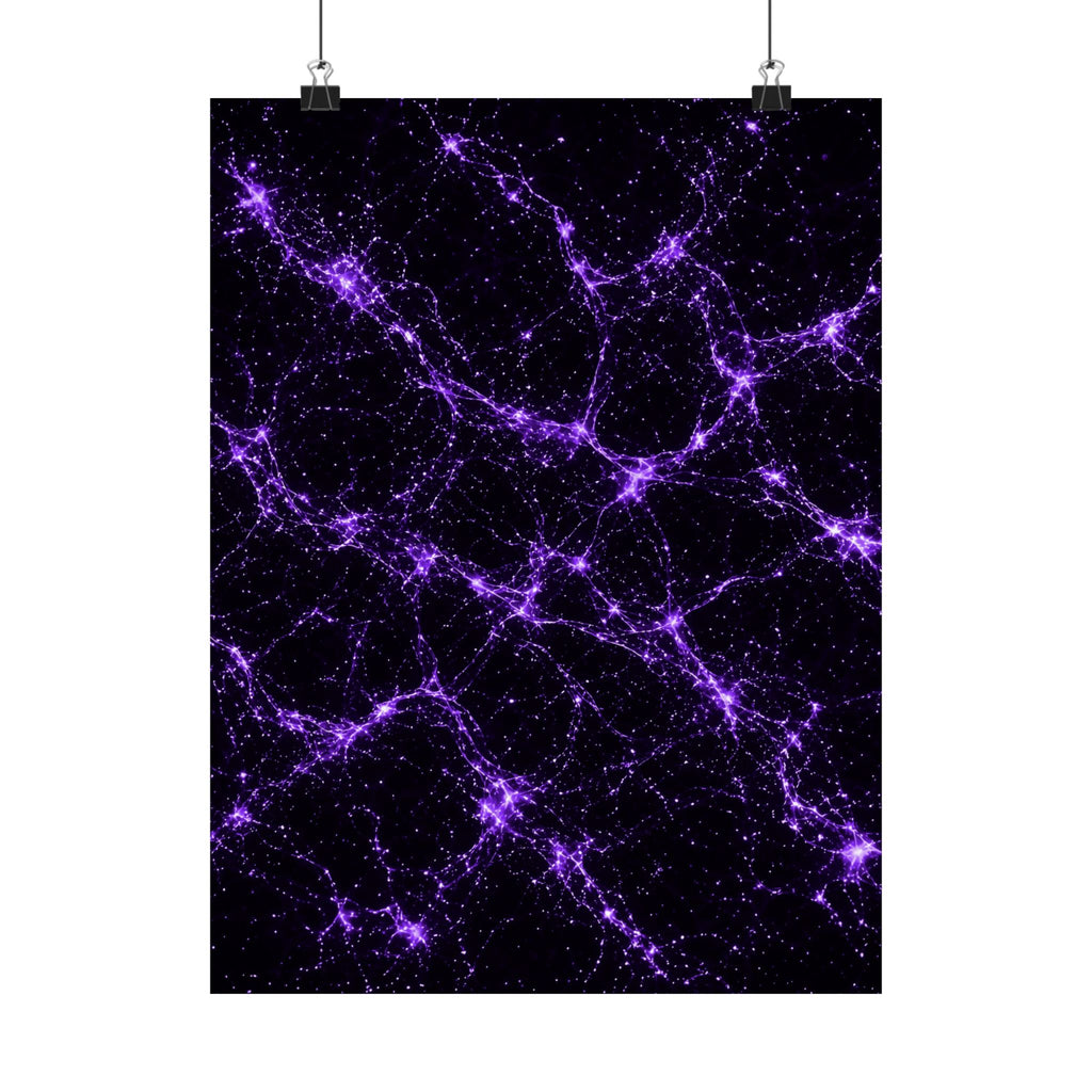 Neon Mycelium - Ultraviolet Poster