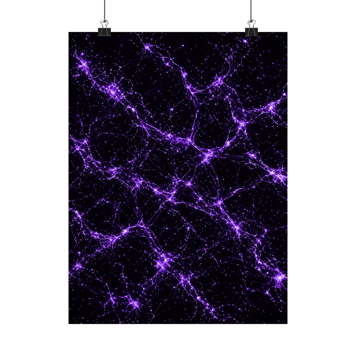 Neon Mycelium - Ultraviolet Poster