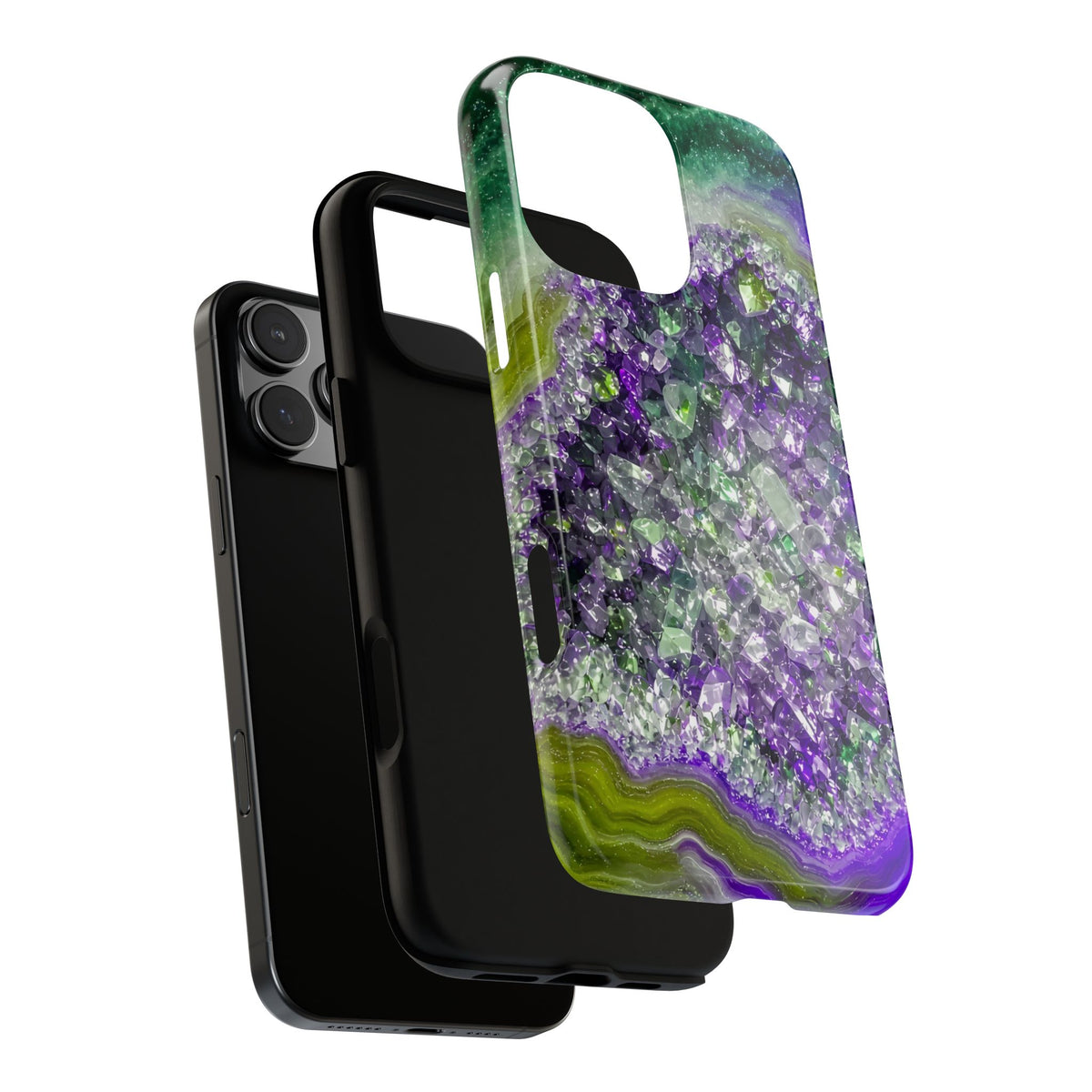 Geode Core - Ruby Emerald Phone Case