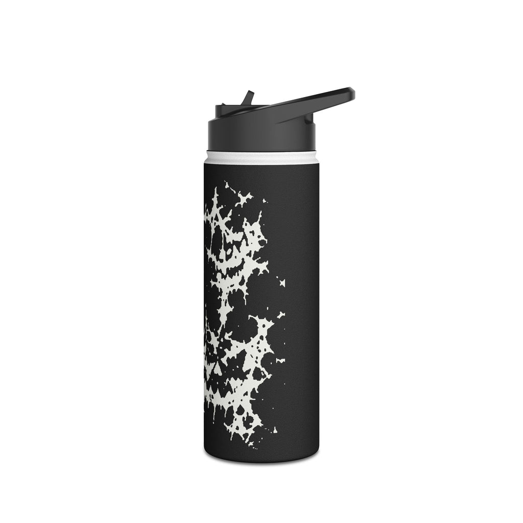 White Spiderweb Pumpkin Water Bottle
