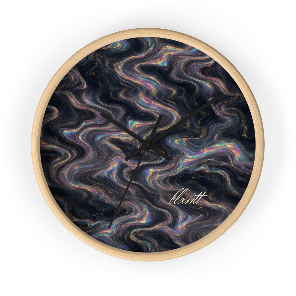 Galaxy Iridescent Marble Wall Clock