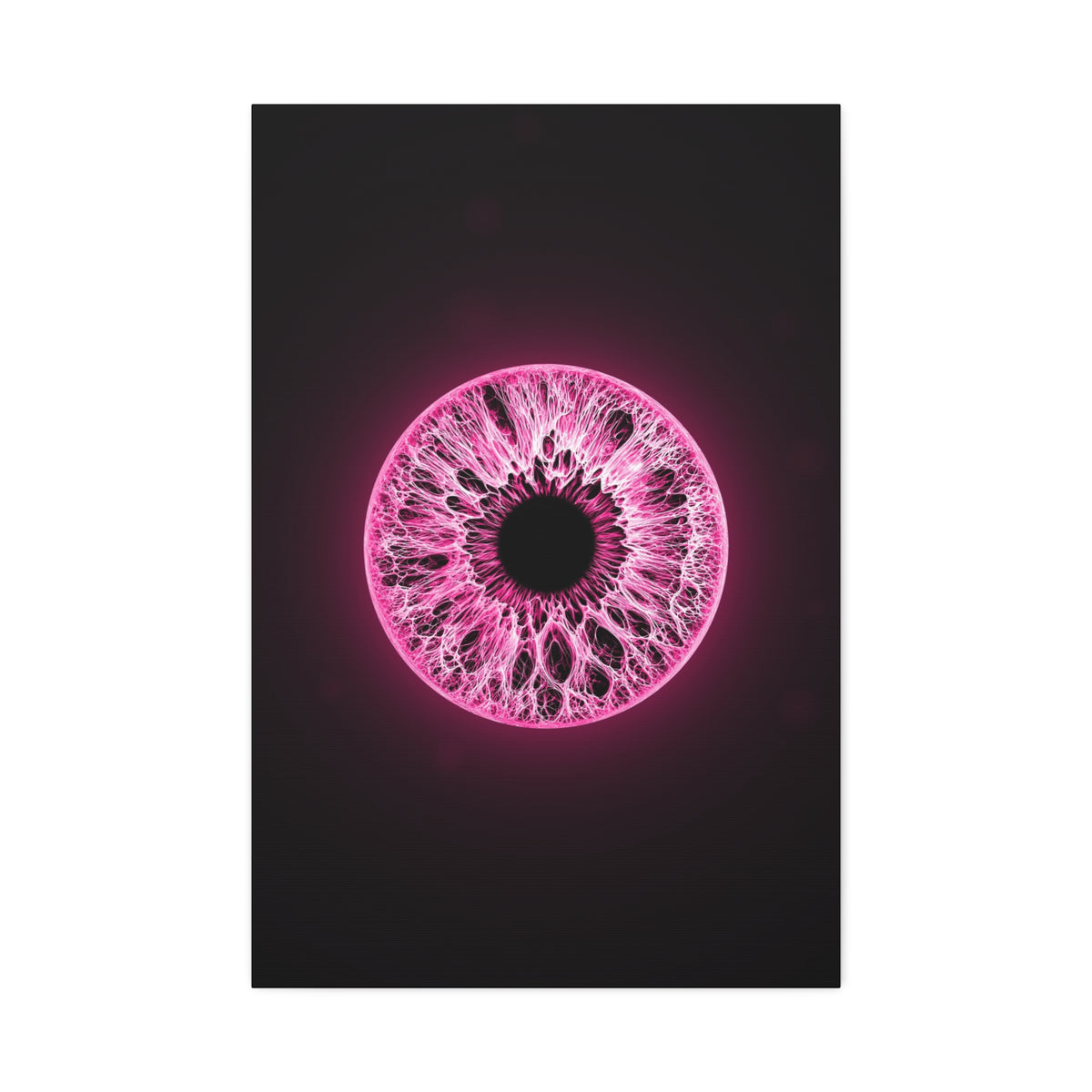 BLXNTT Iris – Lace Web Neon Pink Glossy Canvas