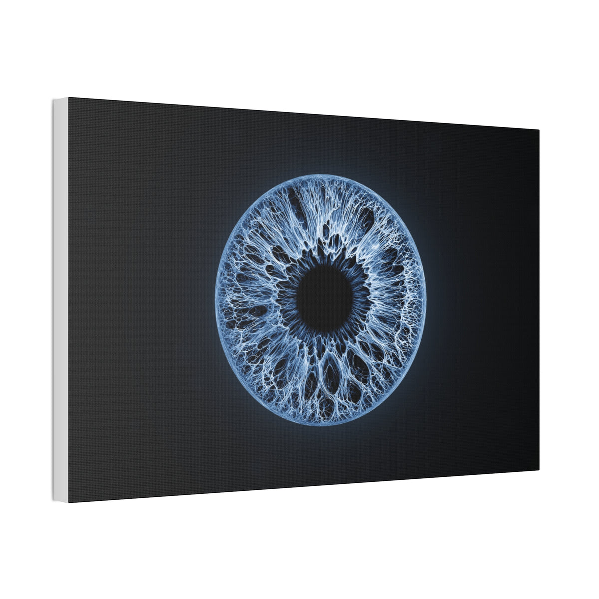 BLXNTT Iris – Lace Web Blue Glossy Canvas
