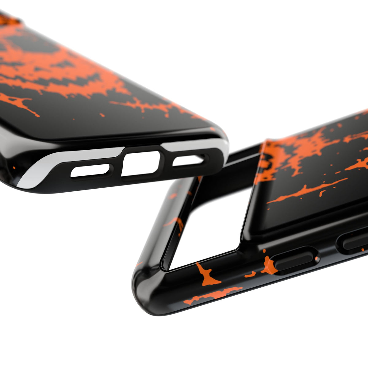 Orange Spiderweb Pumpkin Phone Case