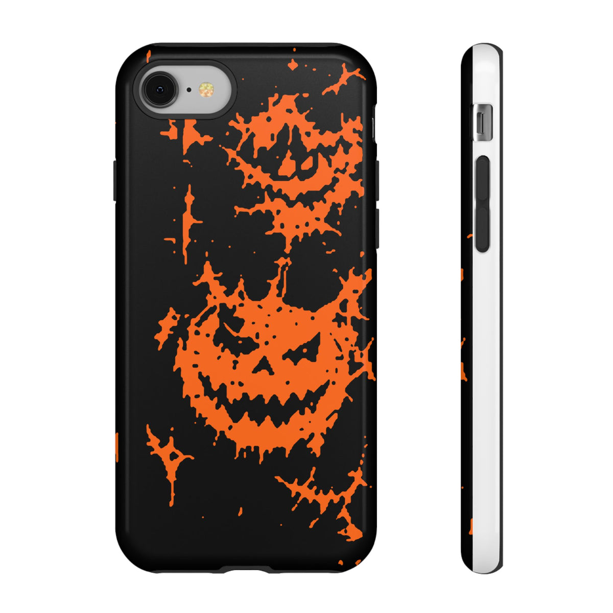 Orange Spiderweb Pumpkin Phone Case
