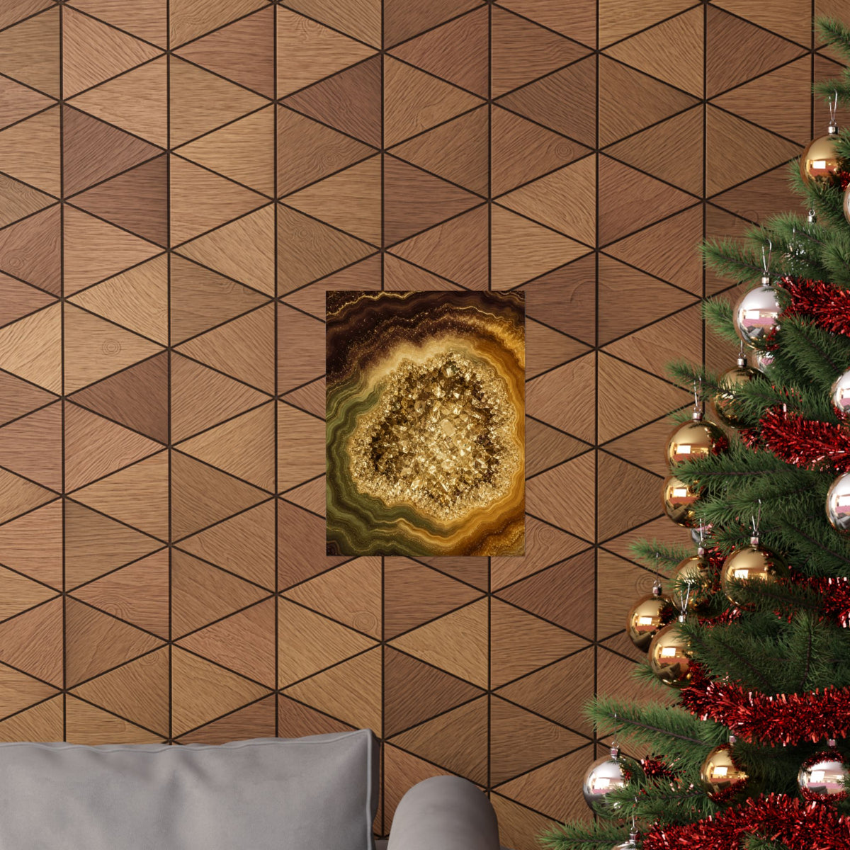 Geode Core - Gold Vein Poster