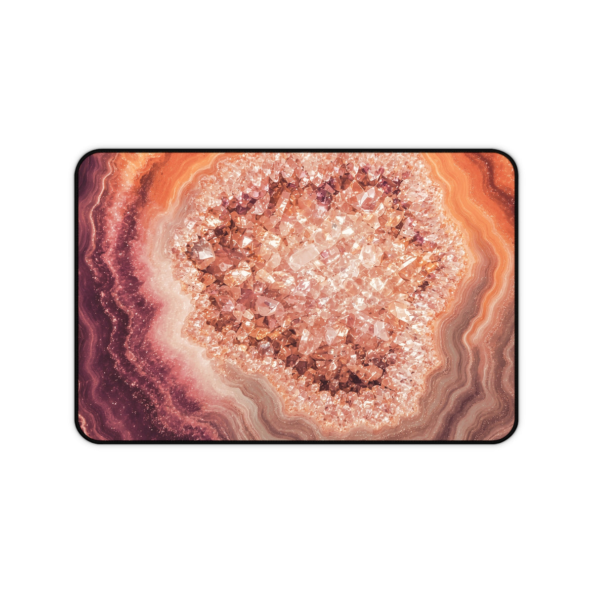 Geode Core - Peach Sorbet Desk Mat