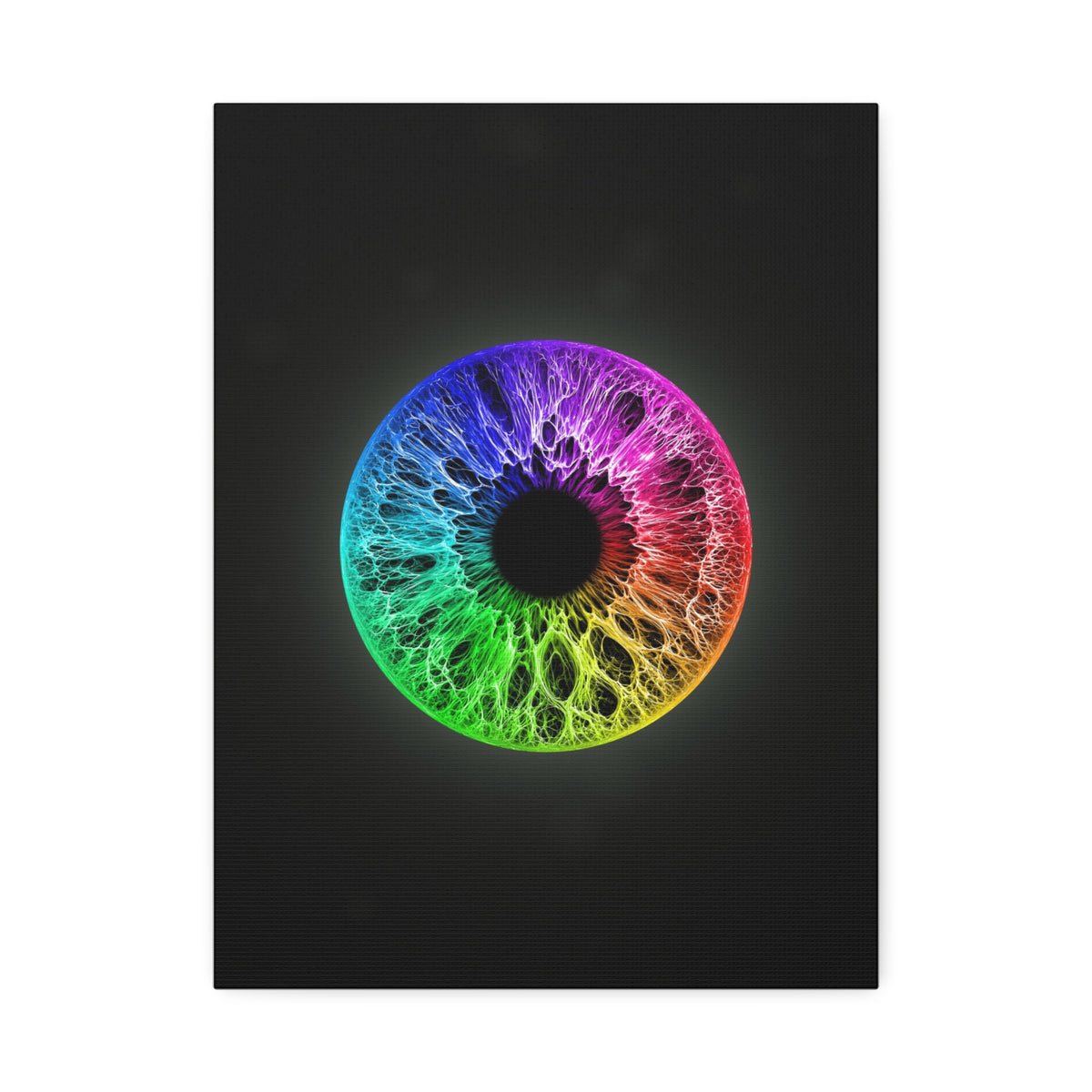 BLXNTT Iris – Lace Web Rainbow Sectors Glossy Canvas