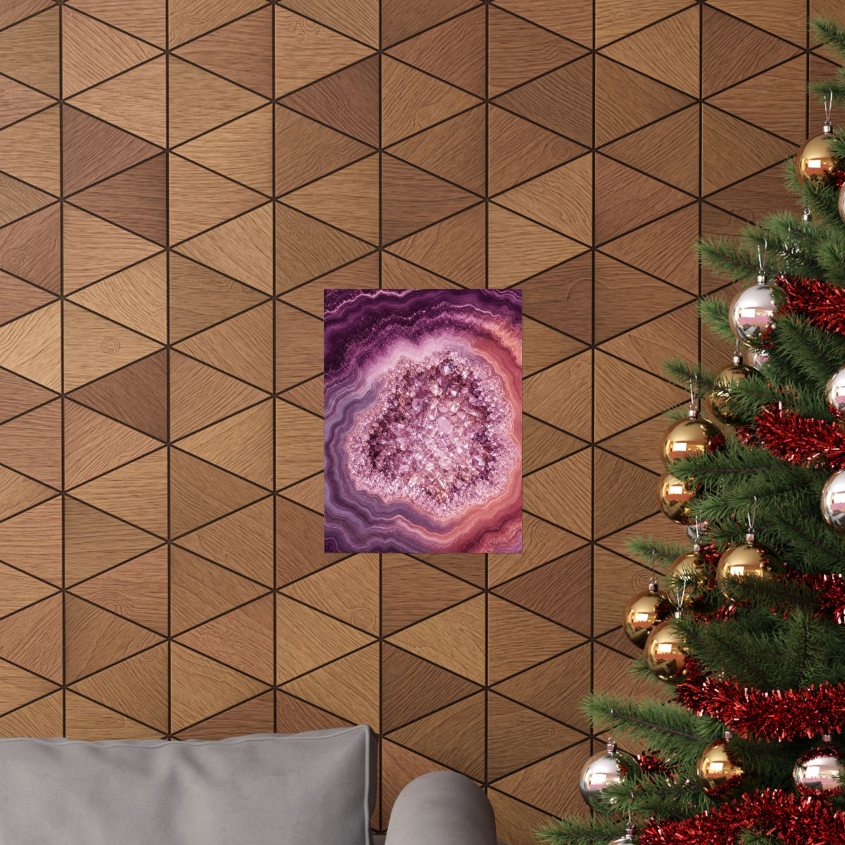 Geode Core - Rose Quartz Poster
