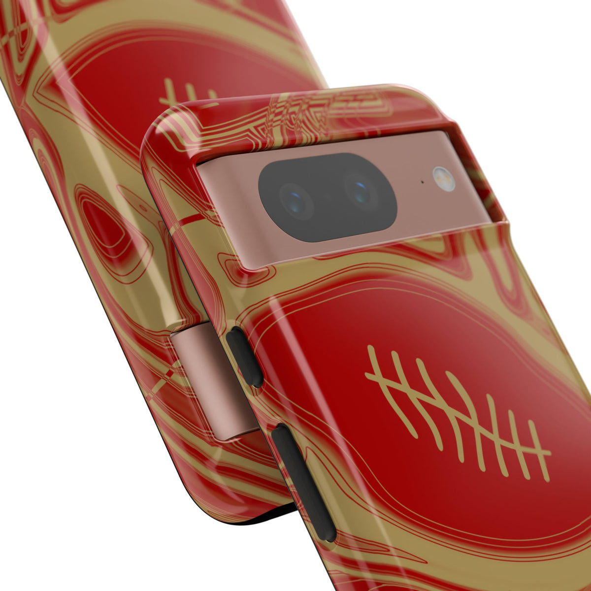 Scarlet & Gold Trippy Football Phone Case