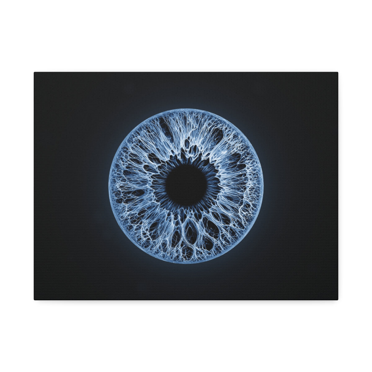 BLXNTT Iris – Lace Web Blue Glossy Canvas