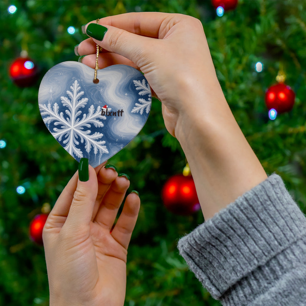 Snowflake Trippy Christmas Ornament