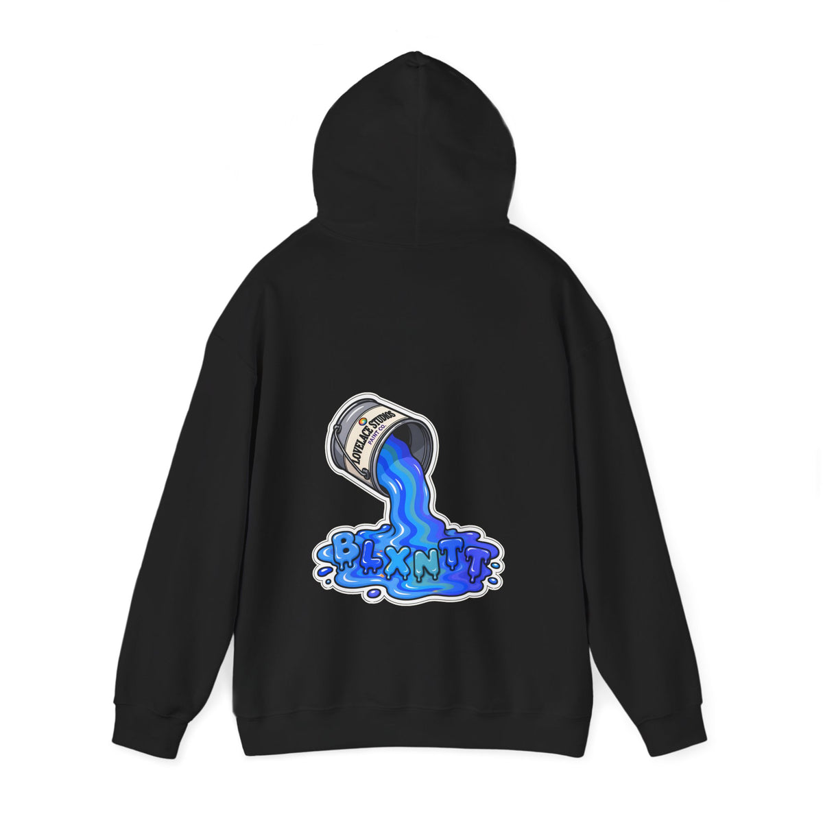 BLXNTT Paint Spill Hoodie - Blue (Black)