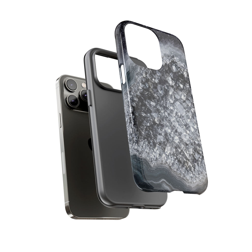 Geode Core - Silver Smoke Phone Case