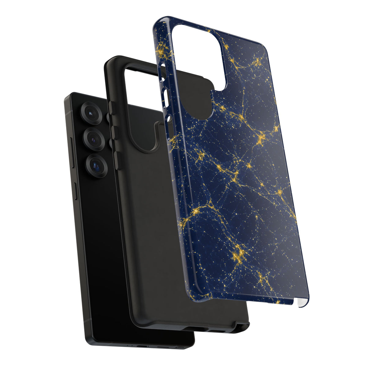 Neon Mycelium - Mustard Navy Phone Case