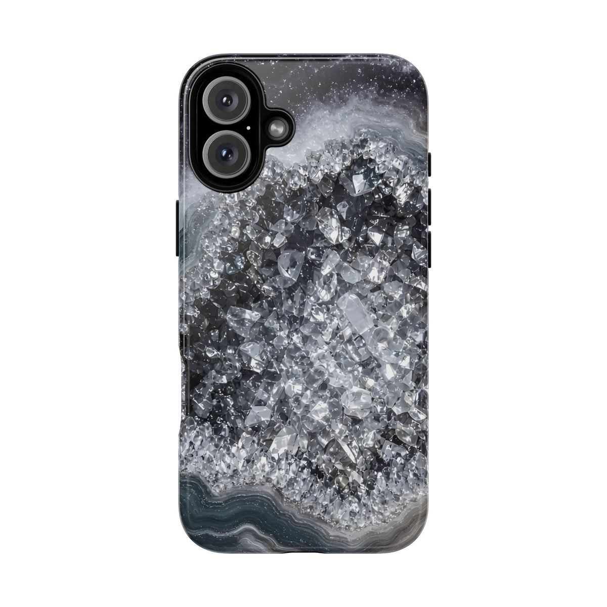 Geode Core - Silver Smoke Phone Case
