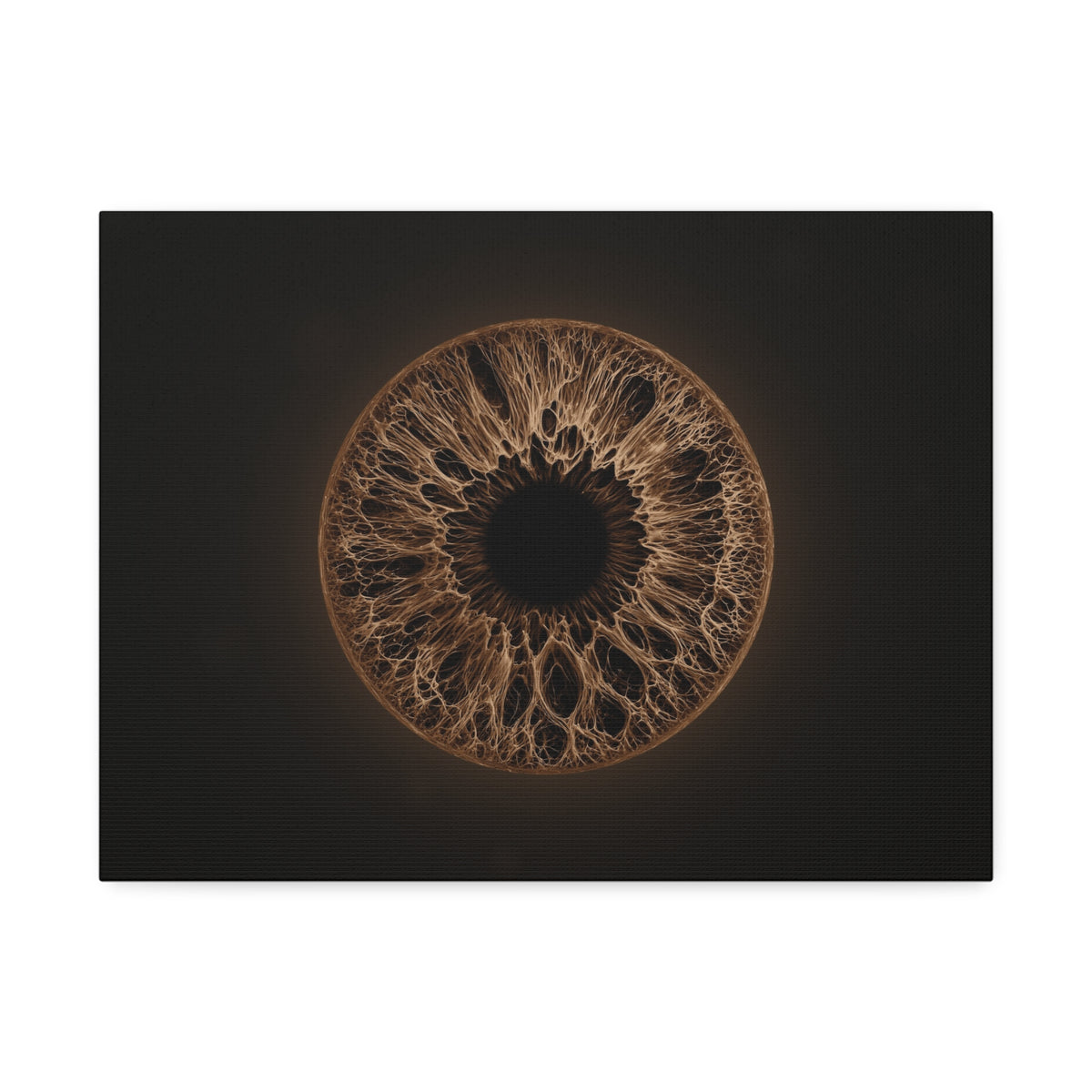 BLXNTT Iris – Lace Web Dark Brown Glossy Canvas