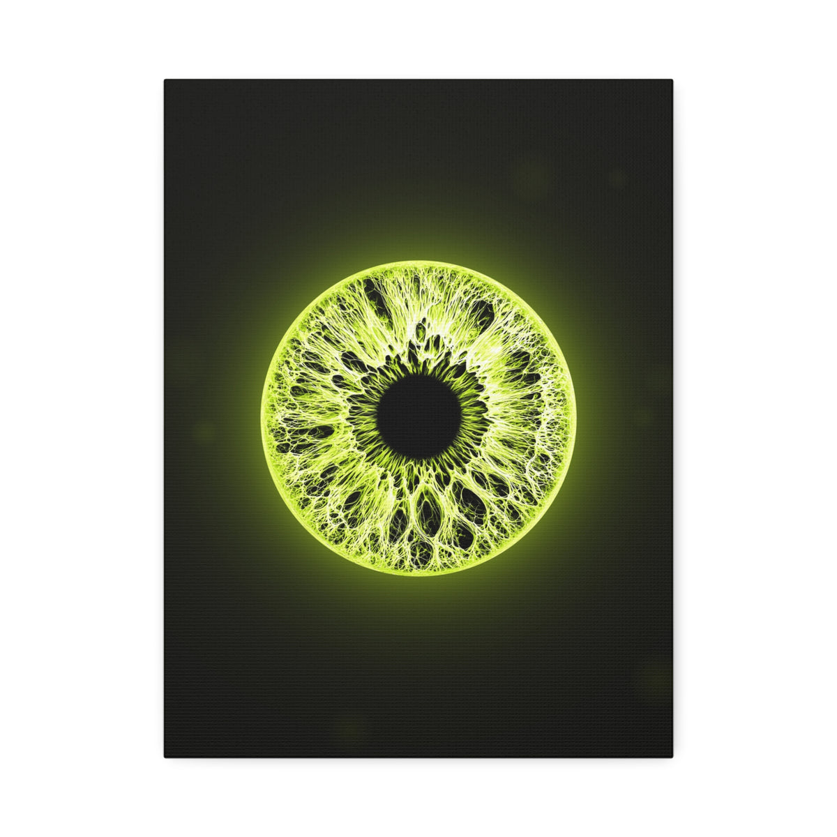 BLXNTT Iris – Lace Web Toxic Chartreuse Glossy Canvas