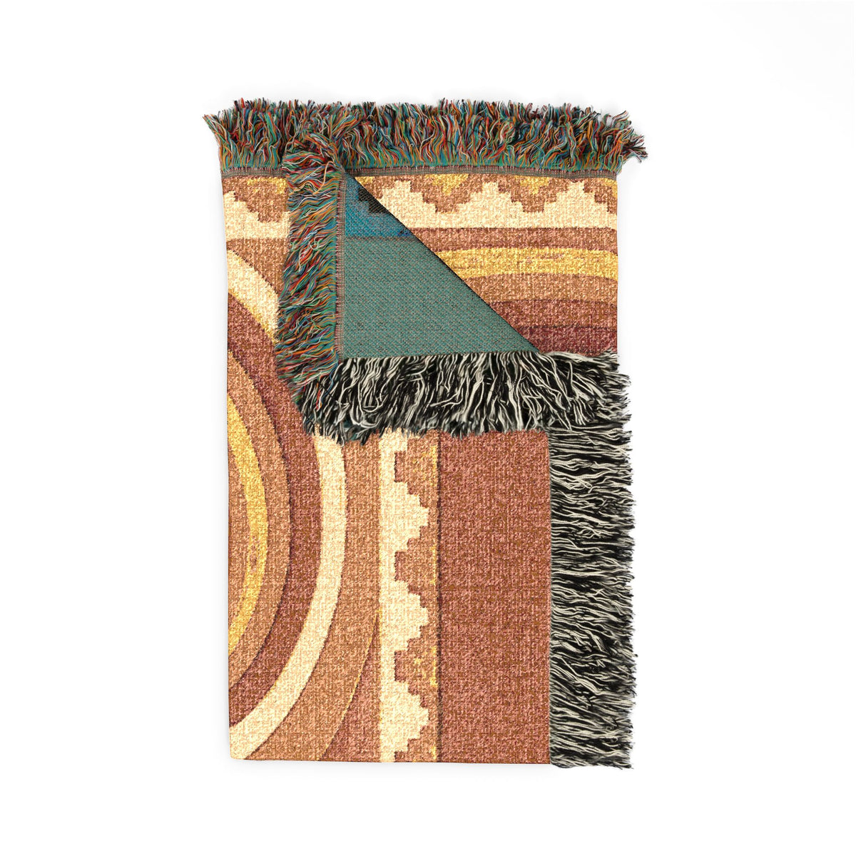 BLXNTT Orange Hippie Woven Blanket #2