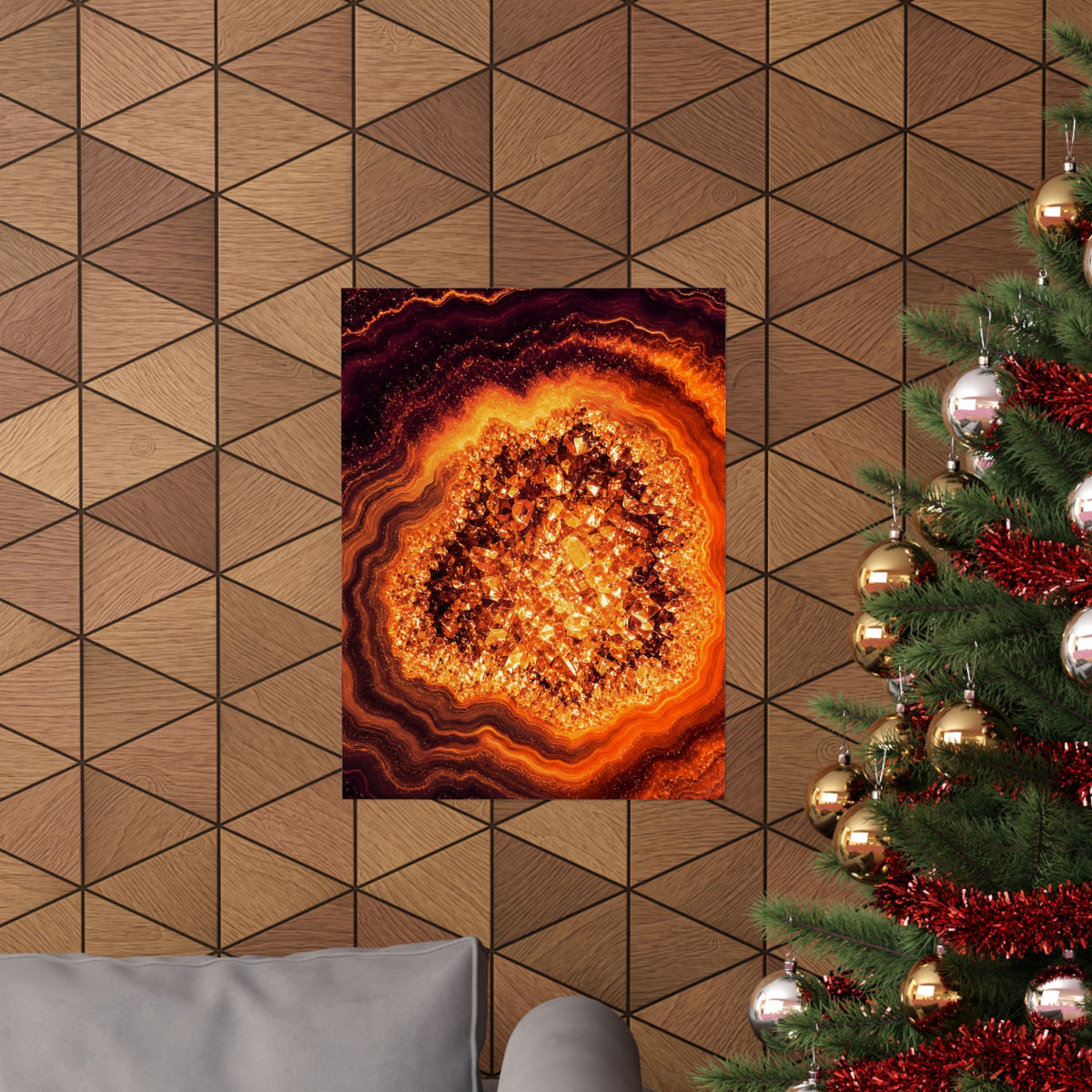 Geode Core - Molten Lava Poster