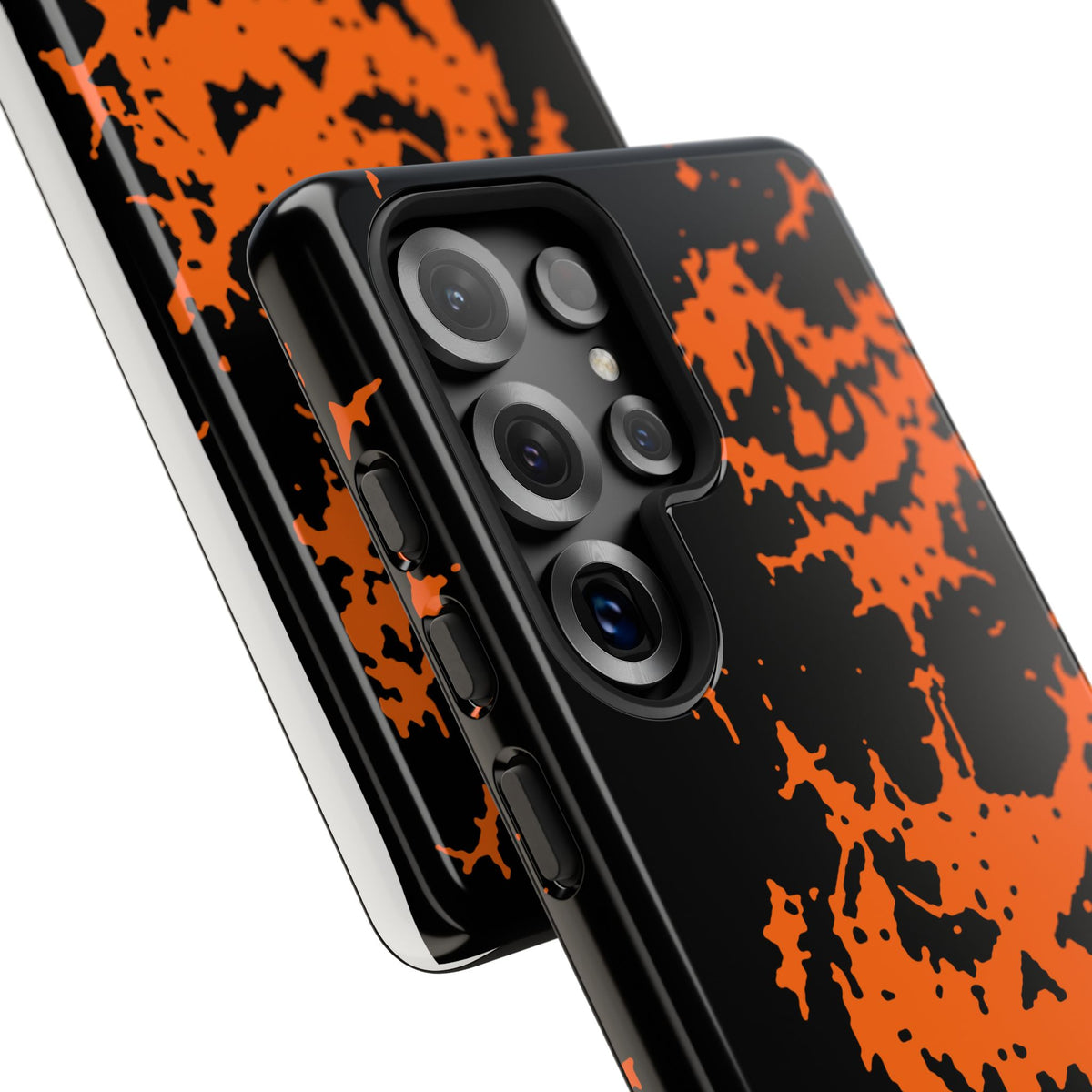 Orange Spiderweb Pumpkin Phone Case