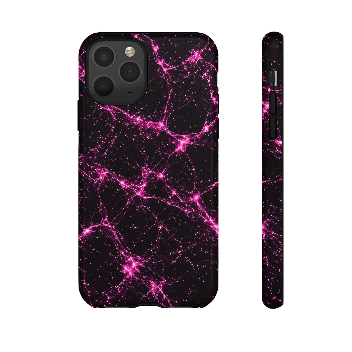 Neon Mycelium - Hot Pink Pulse Phone Case