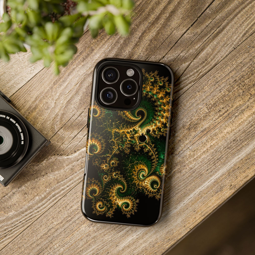 Copper Infinity - Emerald & Gold Phone Case