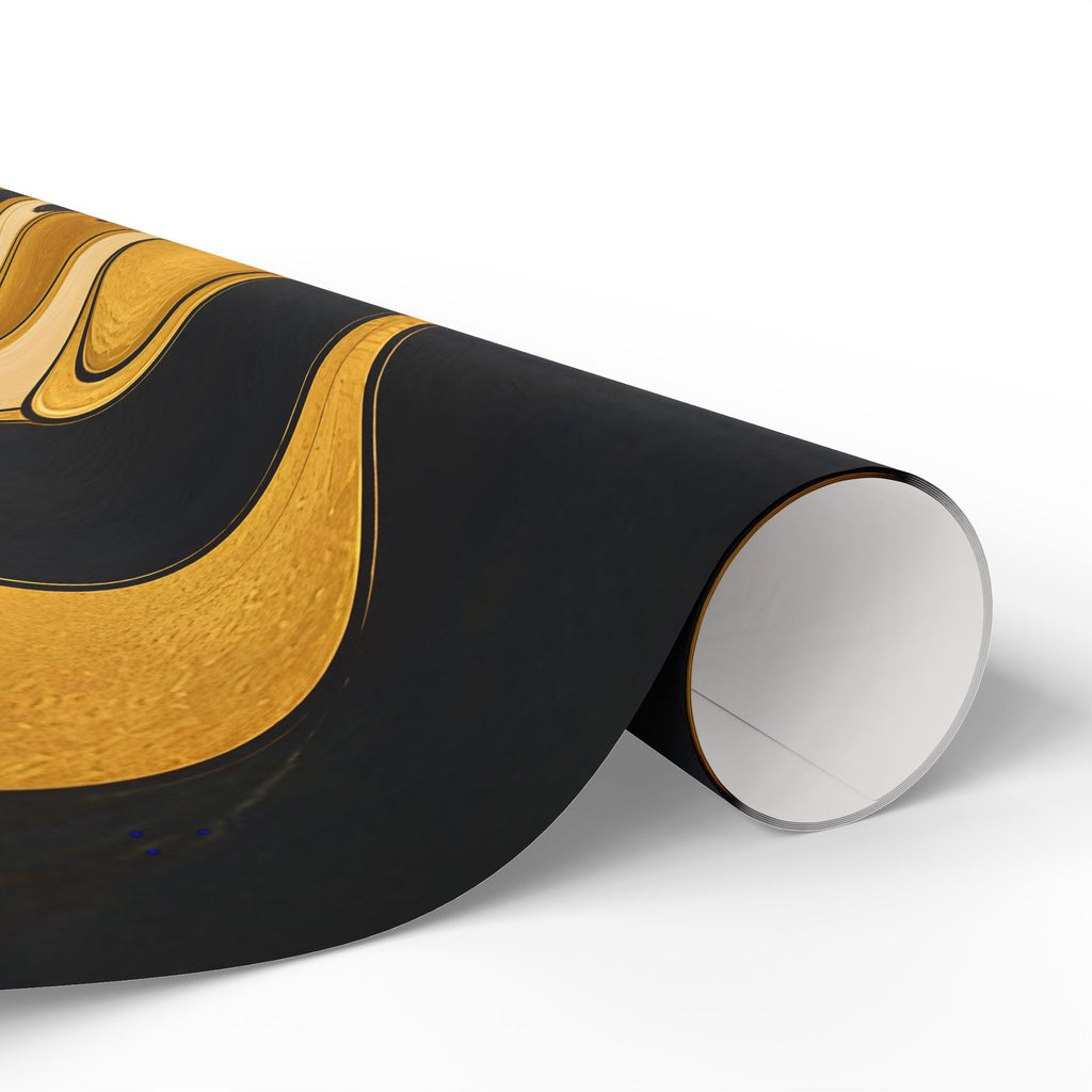 Fillmore Flow - Gold & Black Wrapping Paper