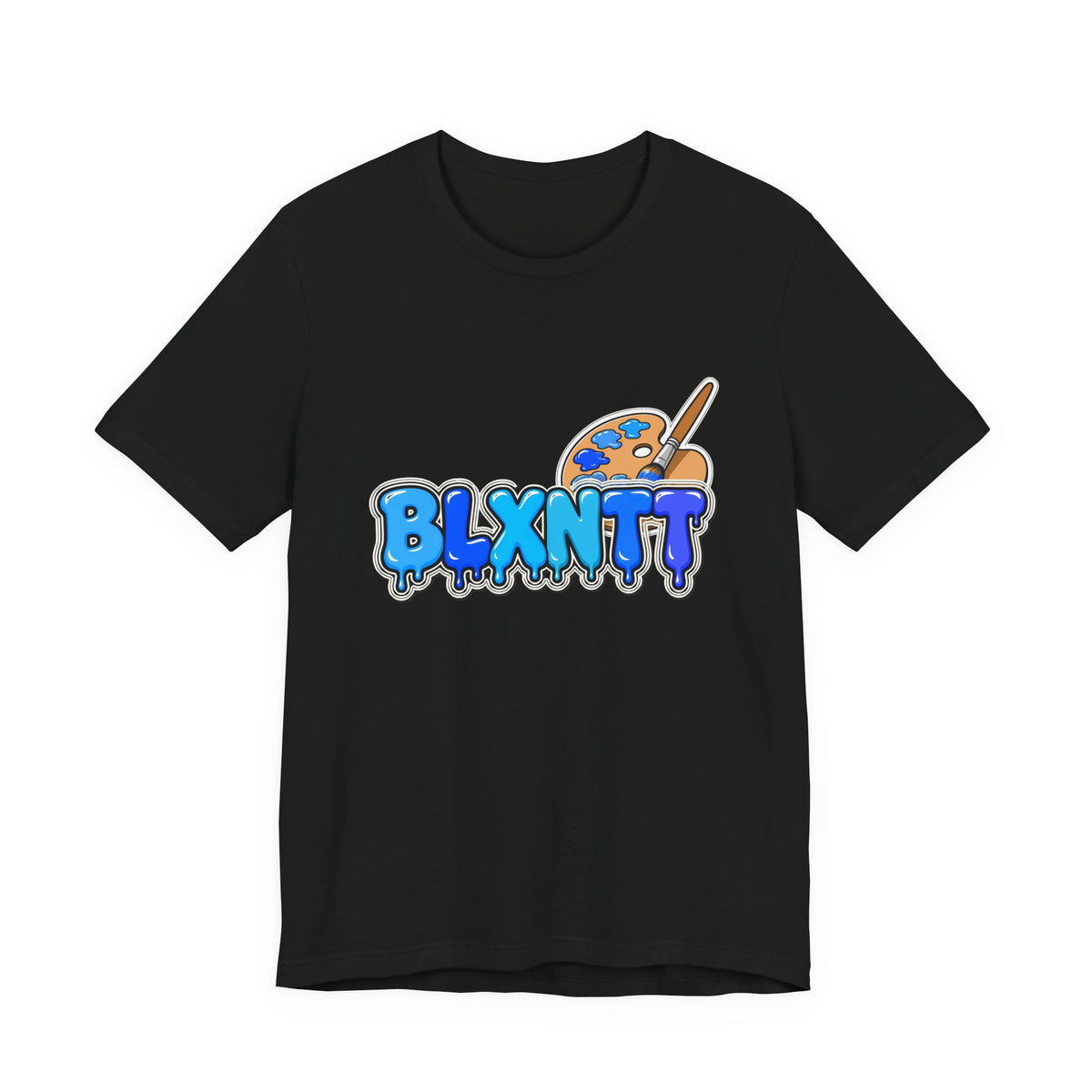 BLXNTT Paint Spill Tee - Blue (Black)