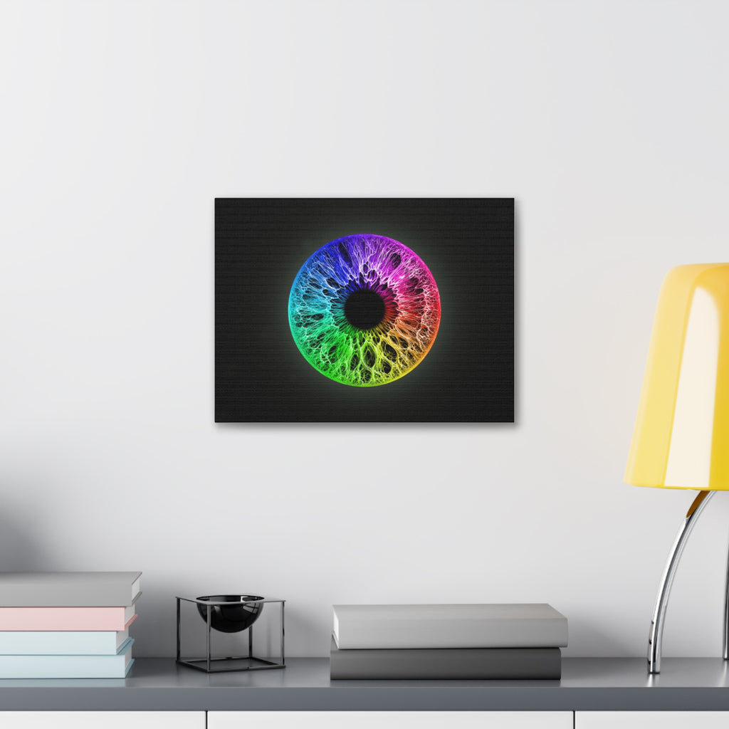 BLXNTT Iris – Lace Web Rainbow Sectors Glossy Canvas
