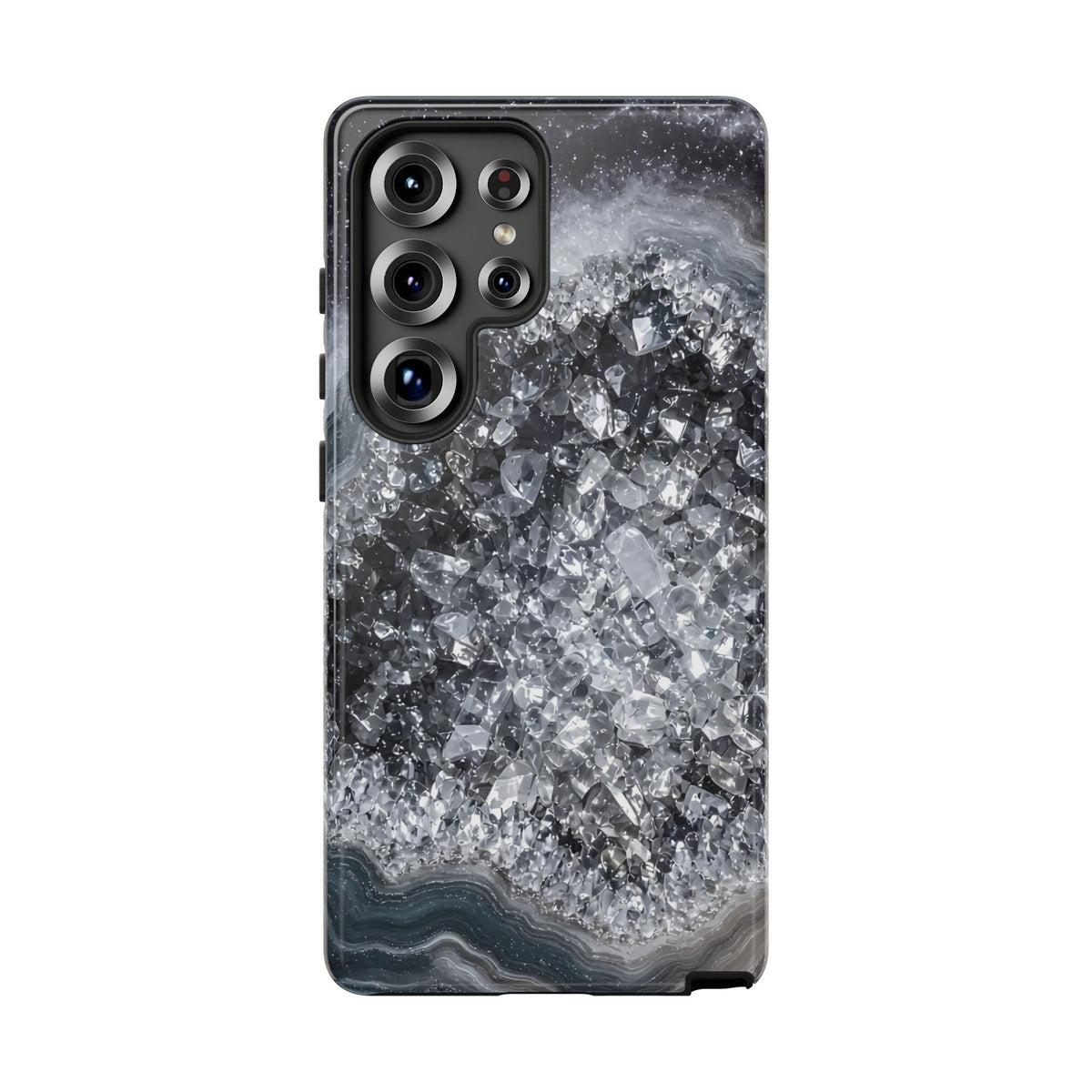 Geode Core - Silver Smoke Phone Case