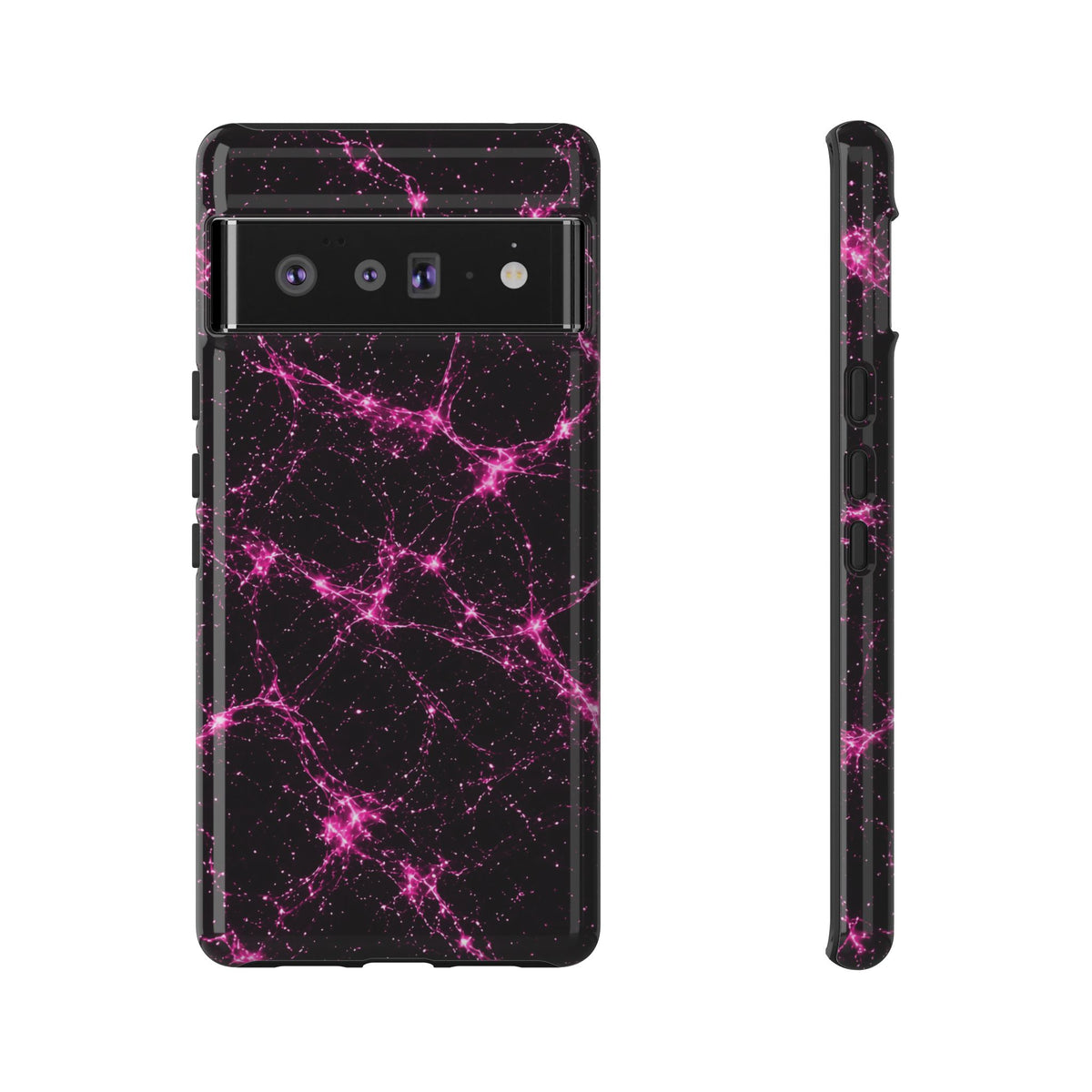 Neon Mycelium - Hot Pink Pulse Phone Case