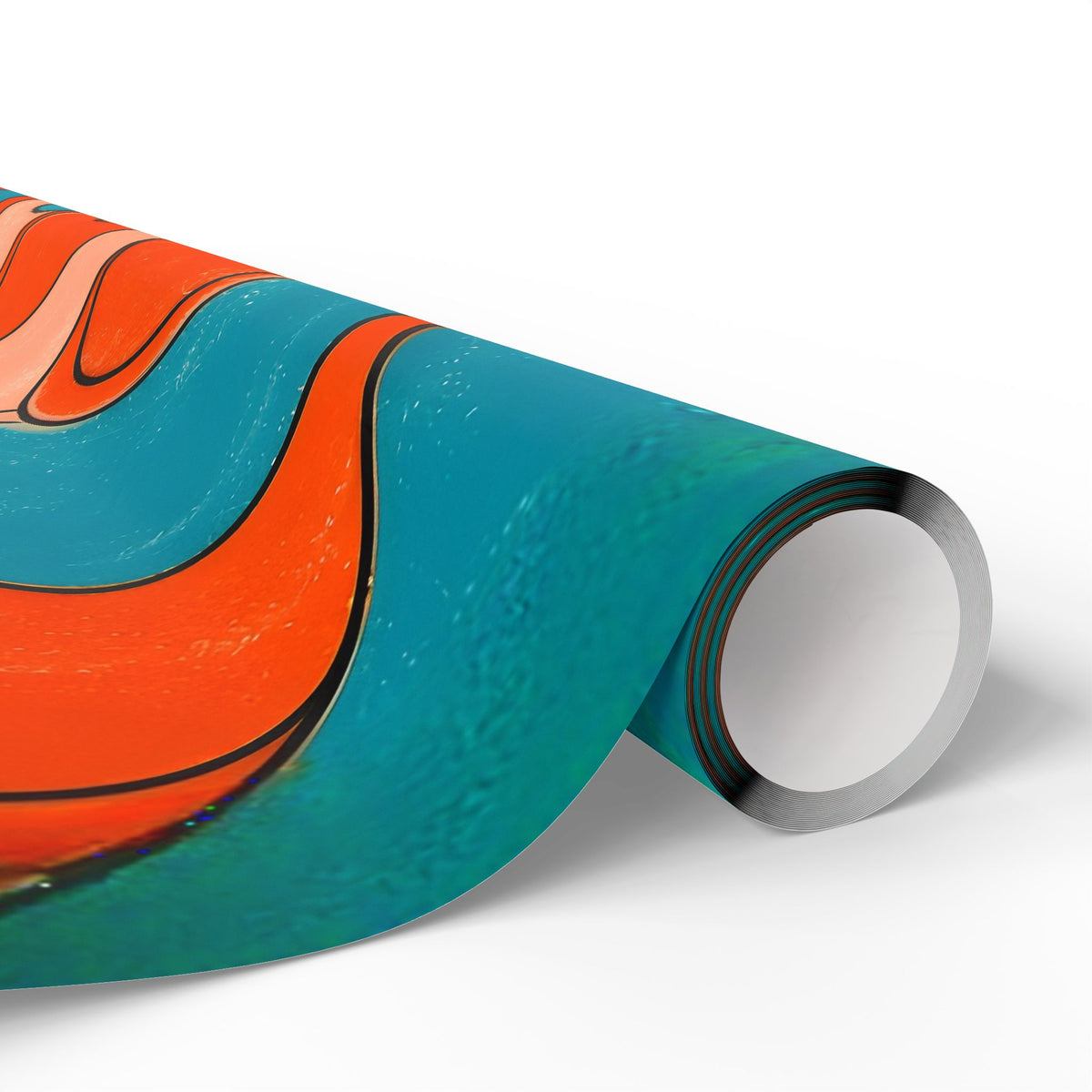 Fillmore Flow - Blood Orange & Teal Wrapping Paper