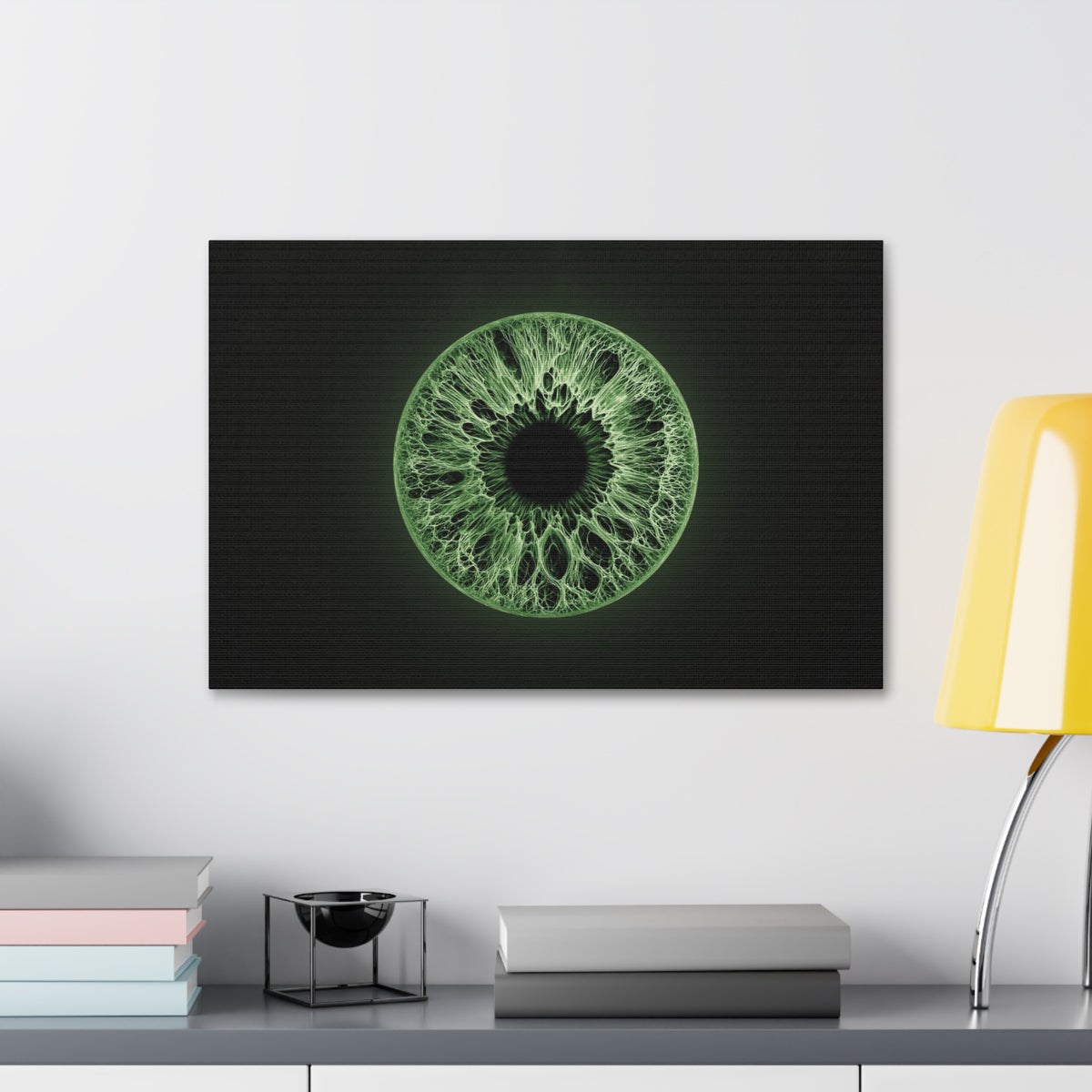 BLXNTT Iris – Lace Web Green Glossy Canvas