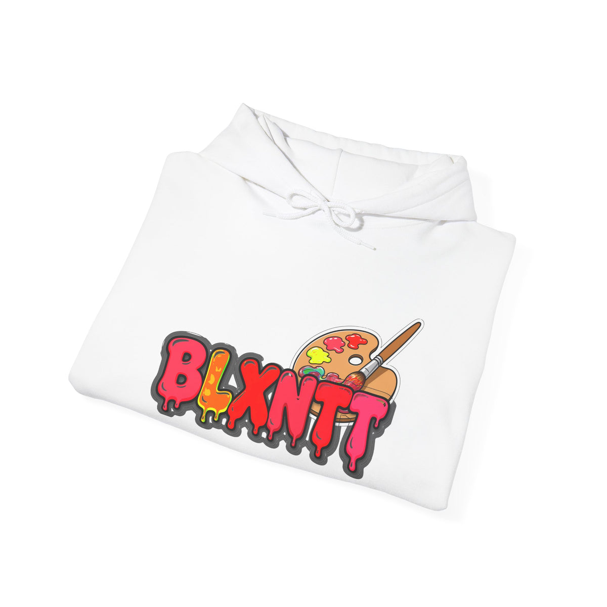 BLXNTT Paint Spill Hoodie - Red (White)