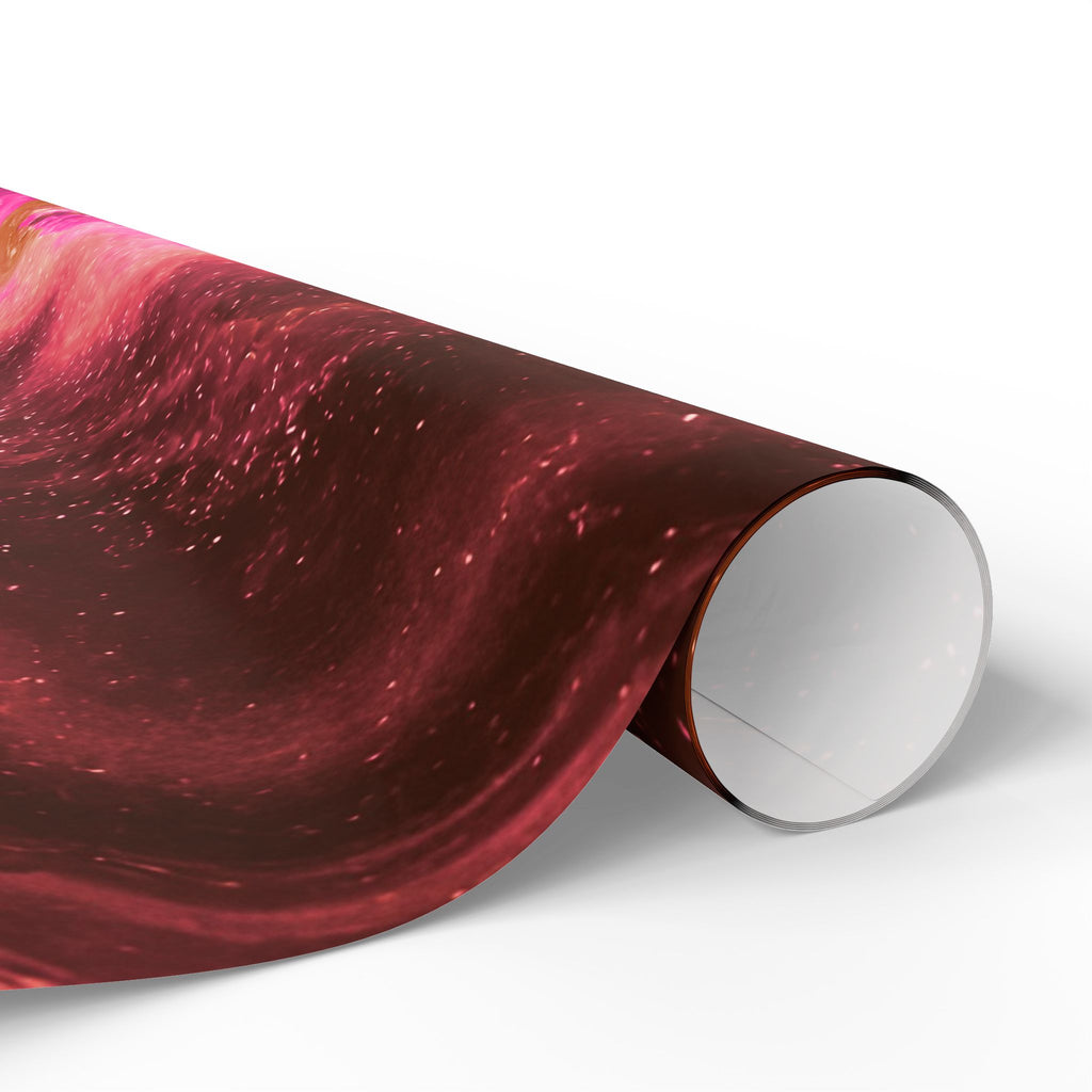 Geode Core - Terracotta Neon Wrapping Paper