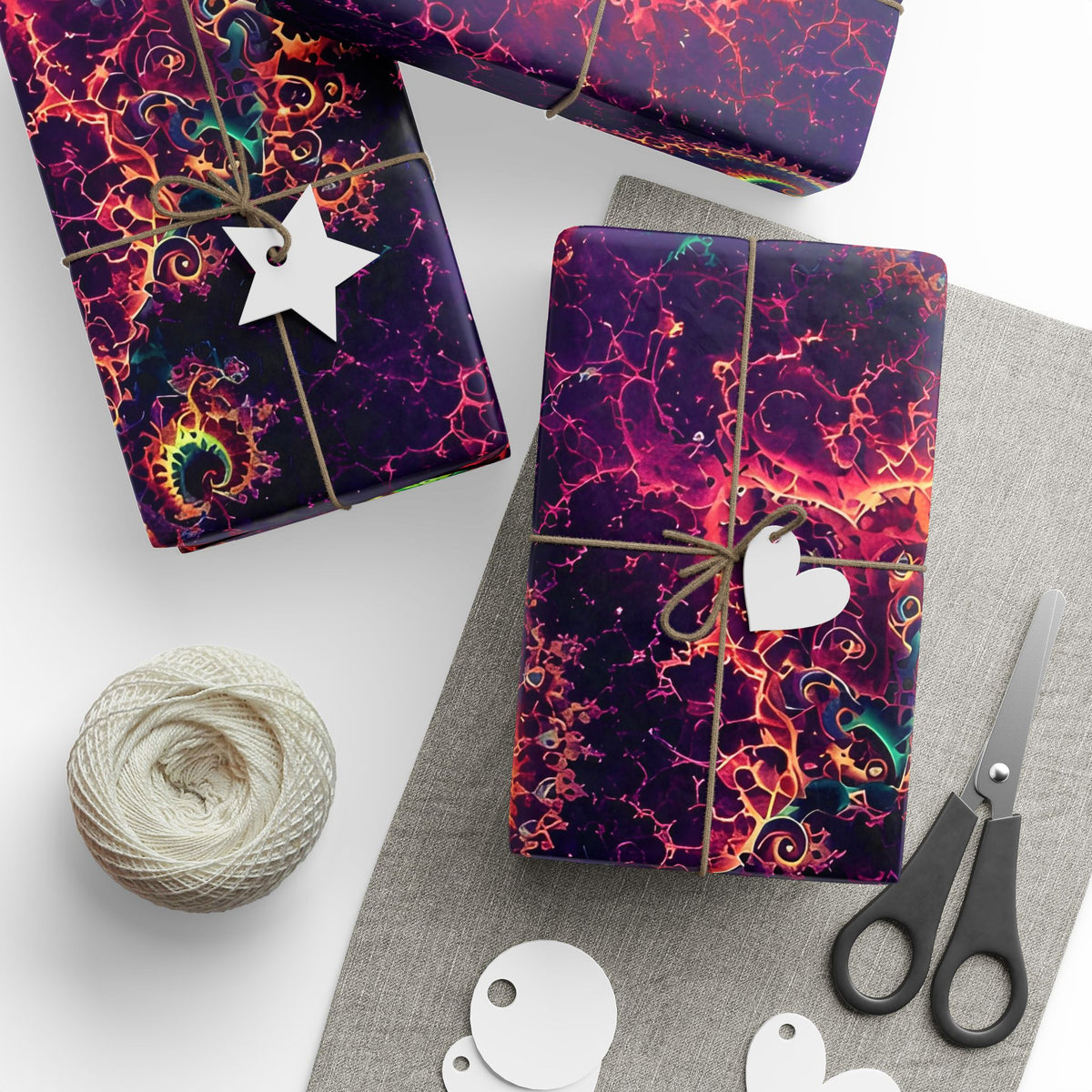Copper Infinity - Blacklight Wrapping Paper