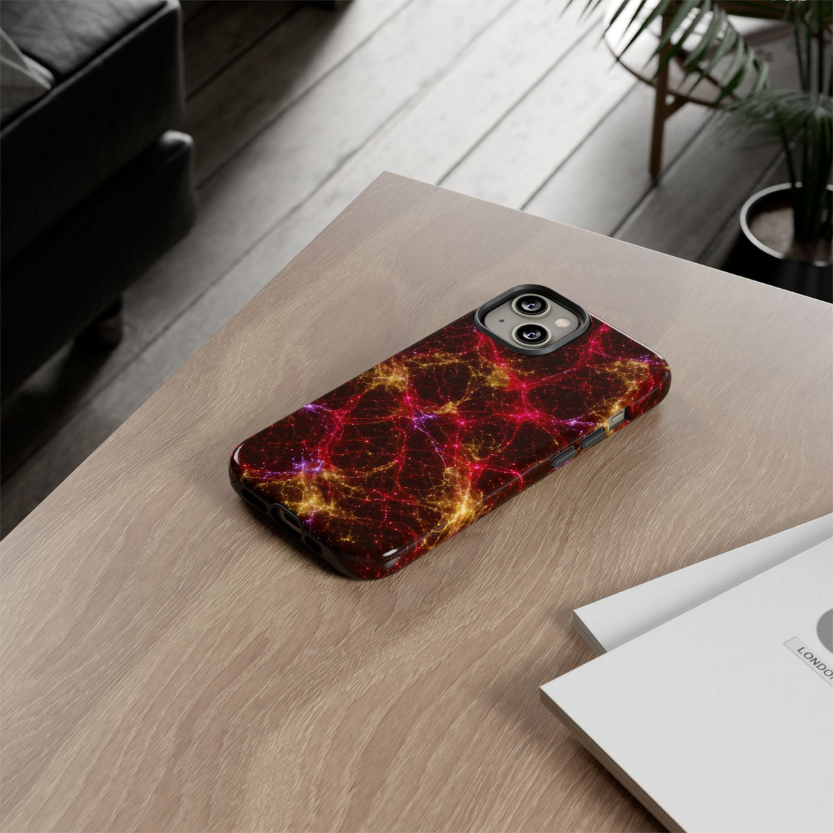 Neon Mycelium - Rainbow Nerve Phone Case