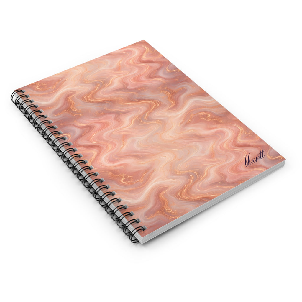 Rose Gold Marble Spiral Notebook