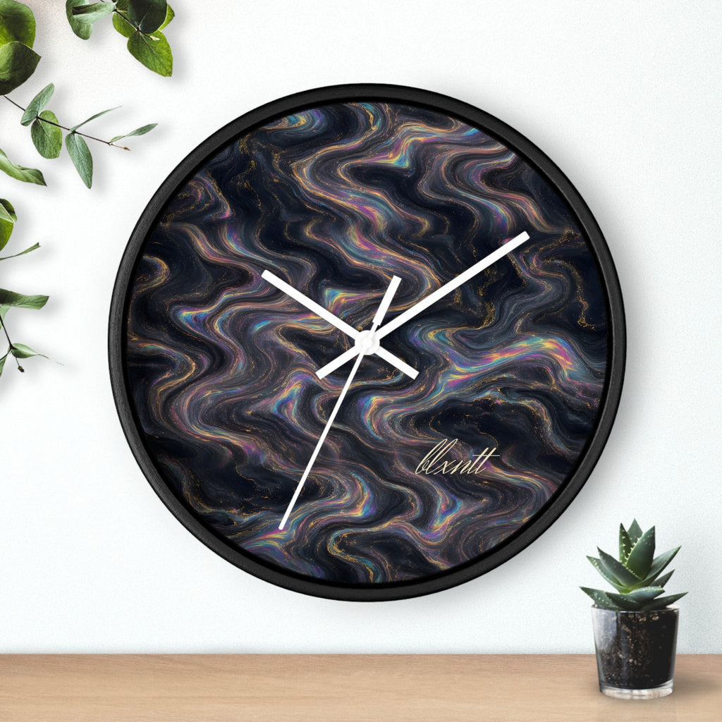 Galaxy Iridescent Marble Wall Clock