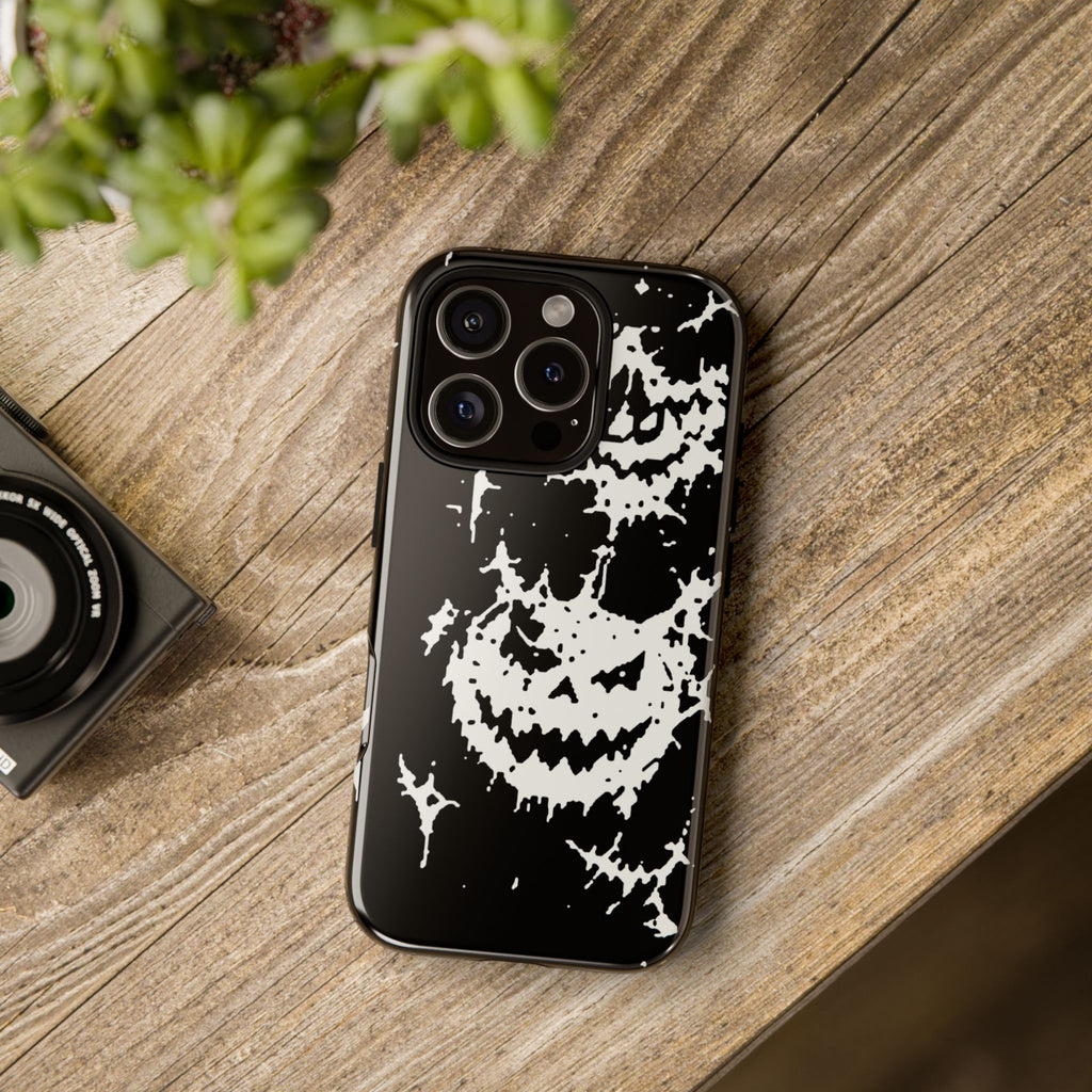 White Spiderweb Pumpkin Phone Case