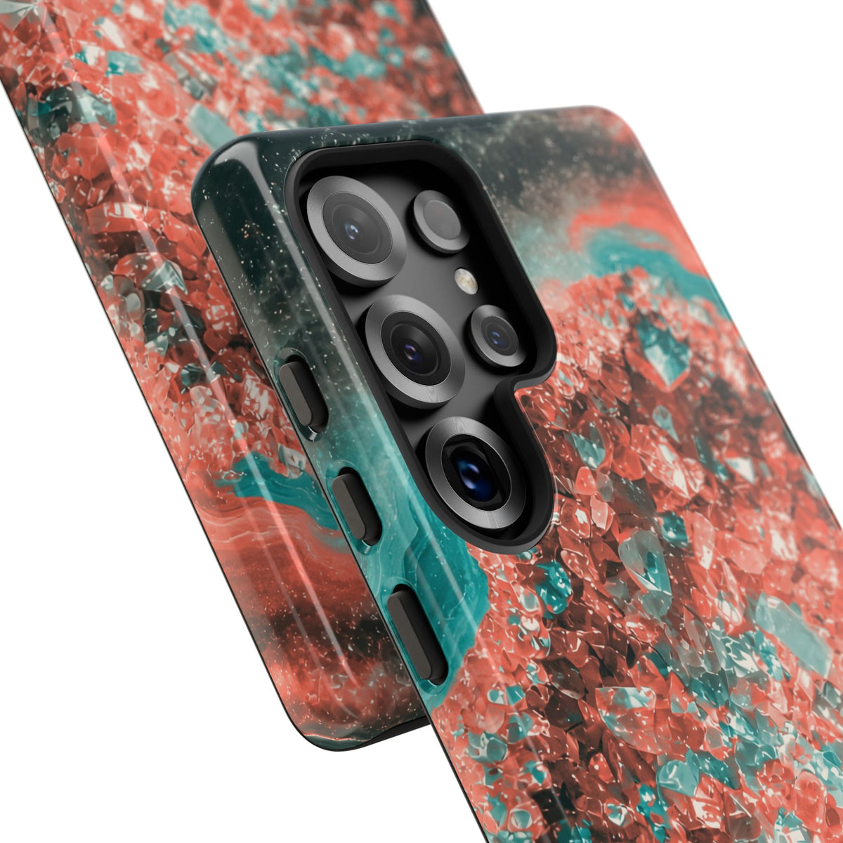 Geode Core - Coral Teal Phone Case