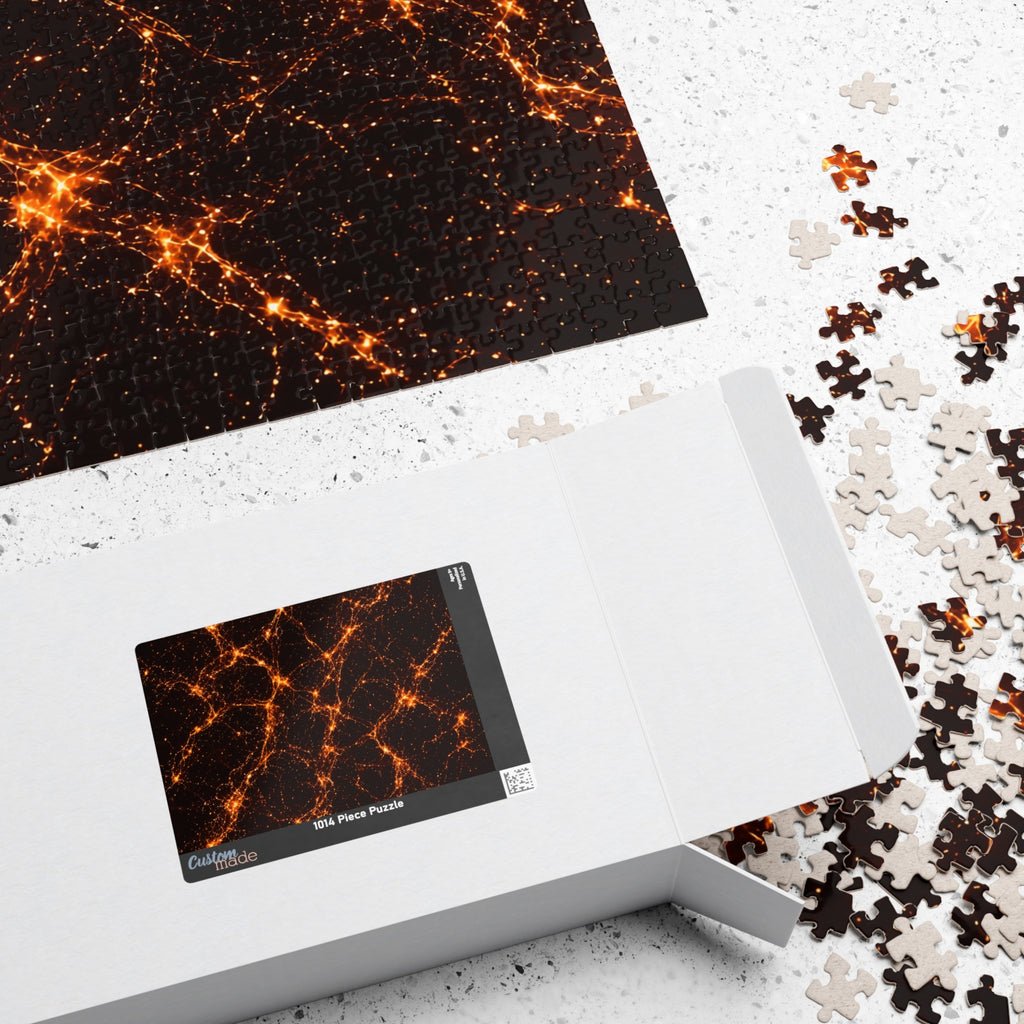 Neon Mycelium - Solar Flare Jigsaw Puzzle